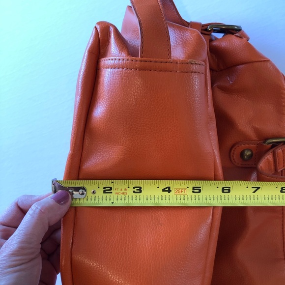 Jaye Hersh Hollywood Intuition Orange Handbag Purse - Picture 14 of 14